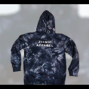 Hoody medium sized tie dyed vinyl design